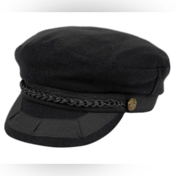 Epoch Greek Fisherman Sailor Fiddler Winter Wool Driver Hat Flat Cap sz S/M - Picture 1 of 9